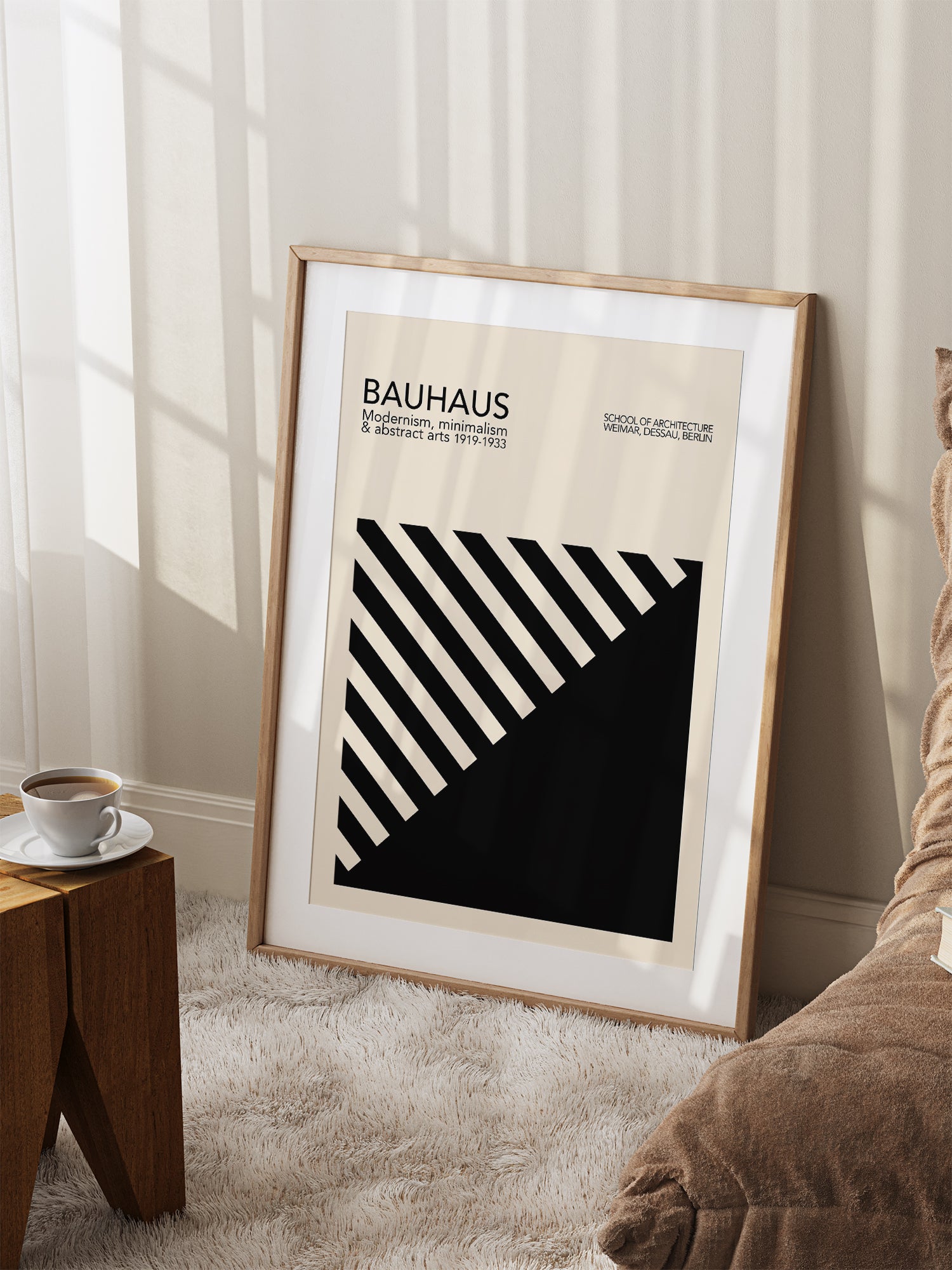 Modernist Black Bauhaus Poster – Luxe Poster Co