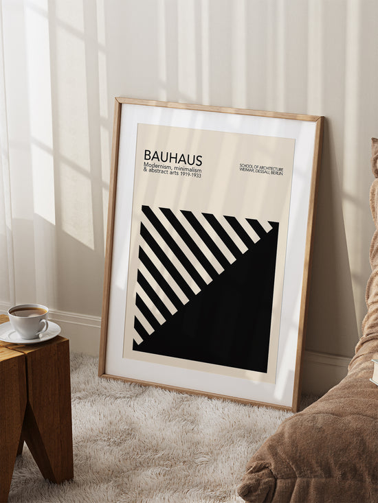 Modernist Black Bauhaus Poster