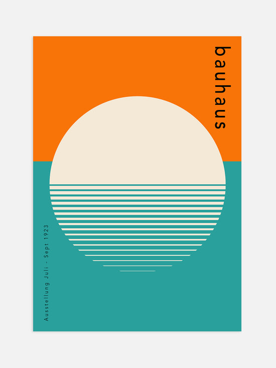 Sunrise Bauhaus Poster