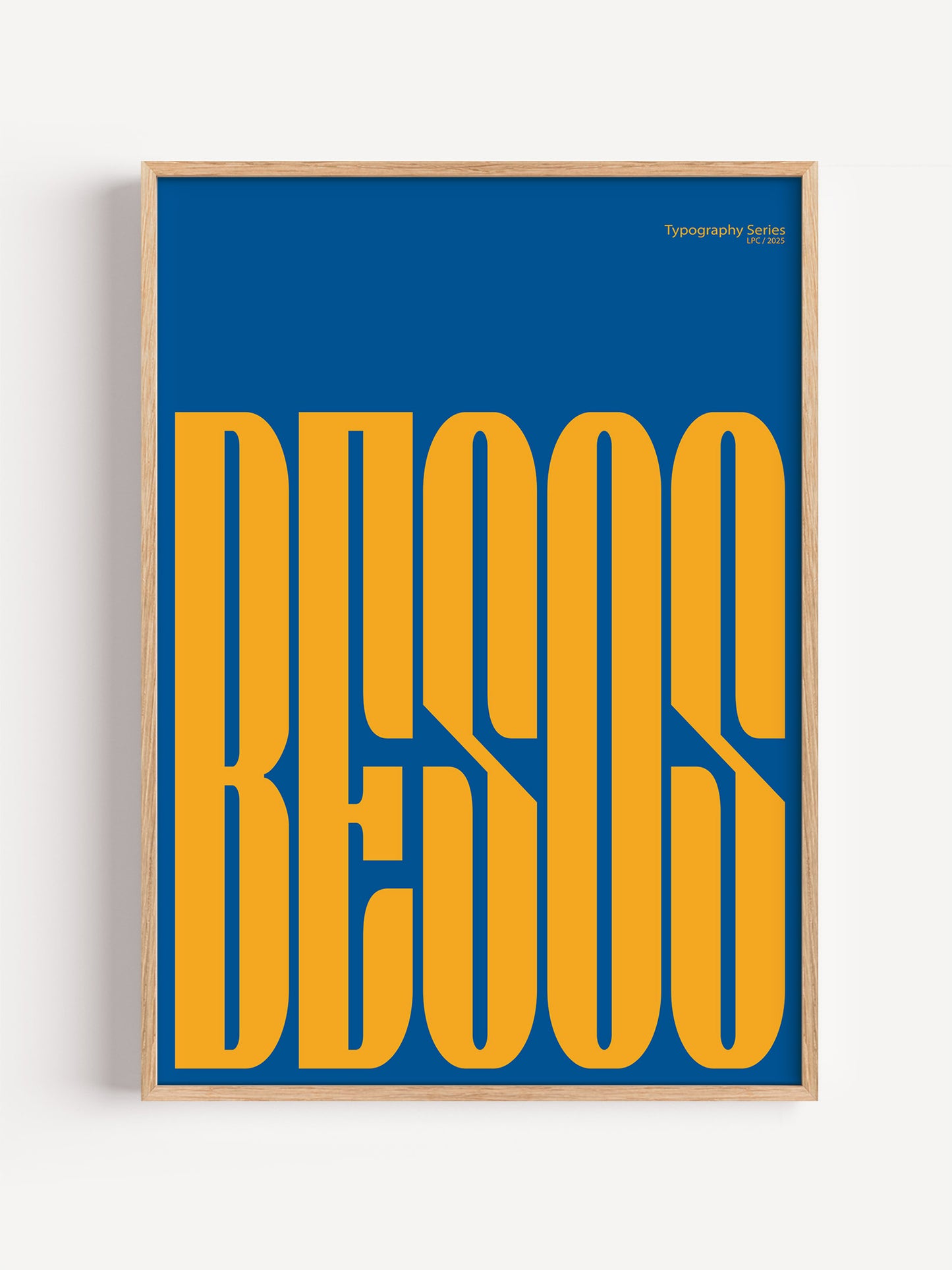 Besos Typography Print