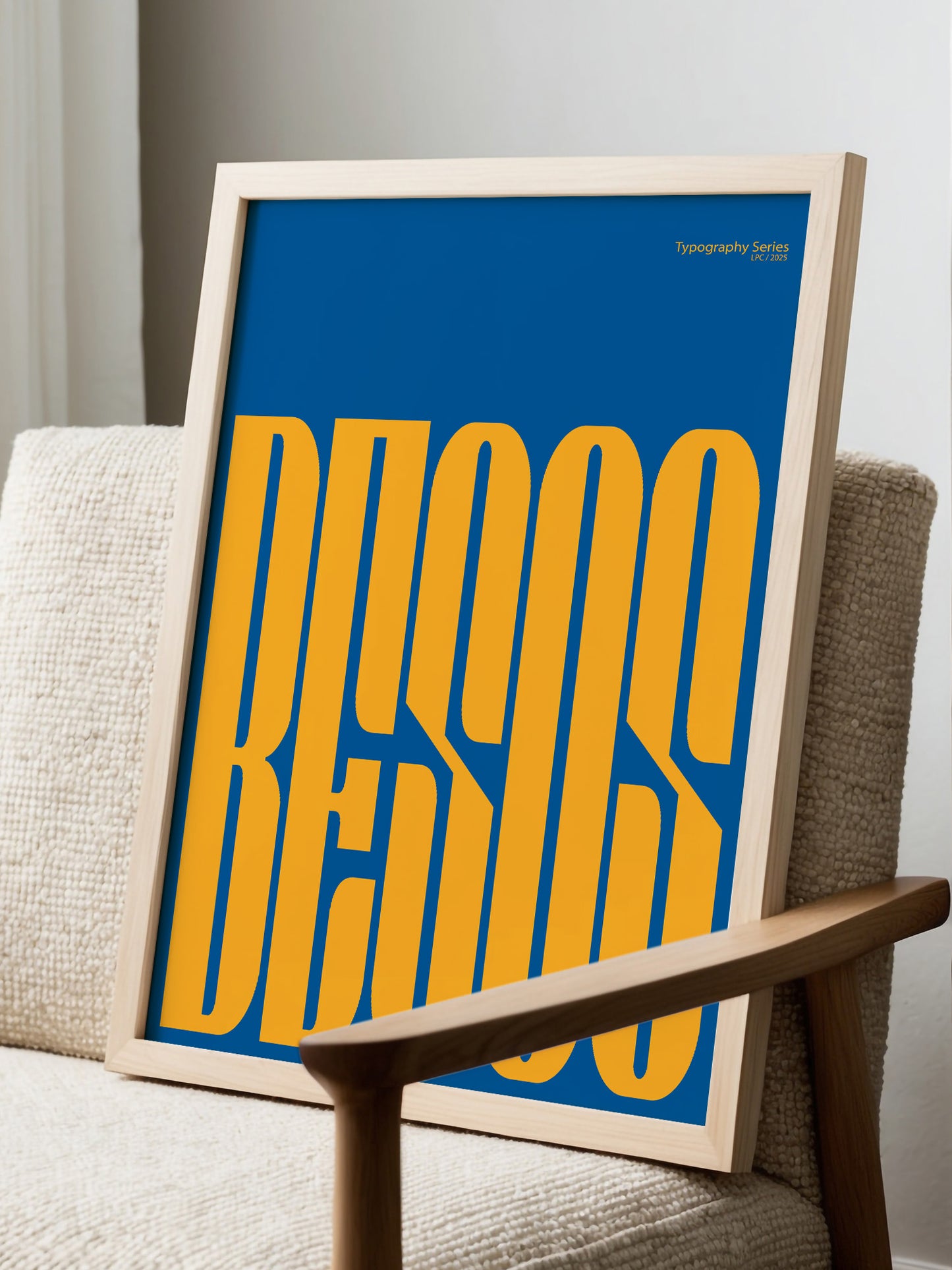 Besos Typography Print