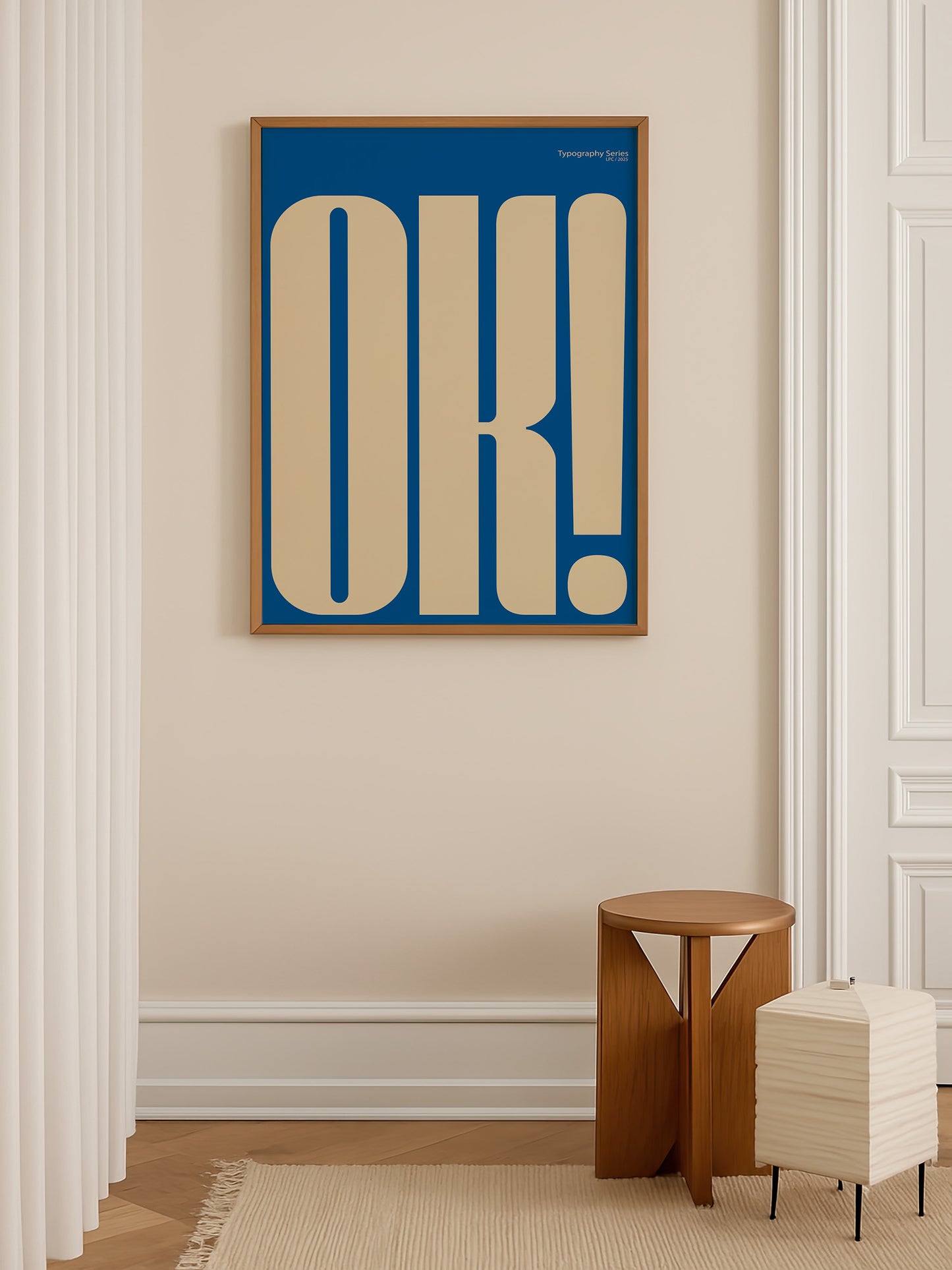 OK Bold Modern Typography Poster