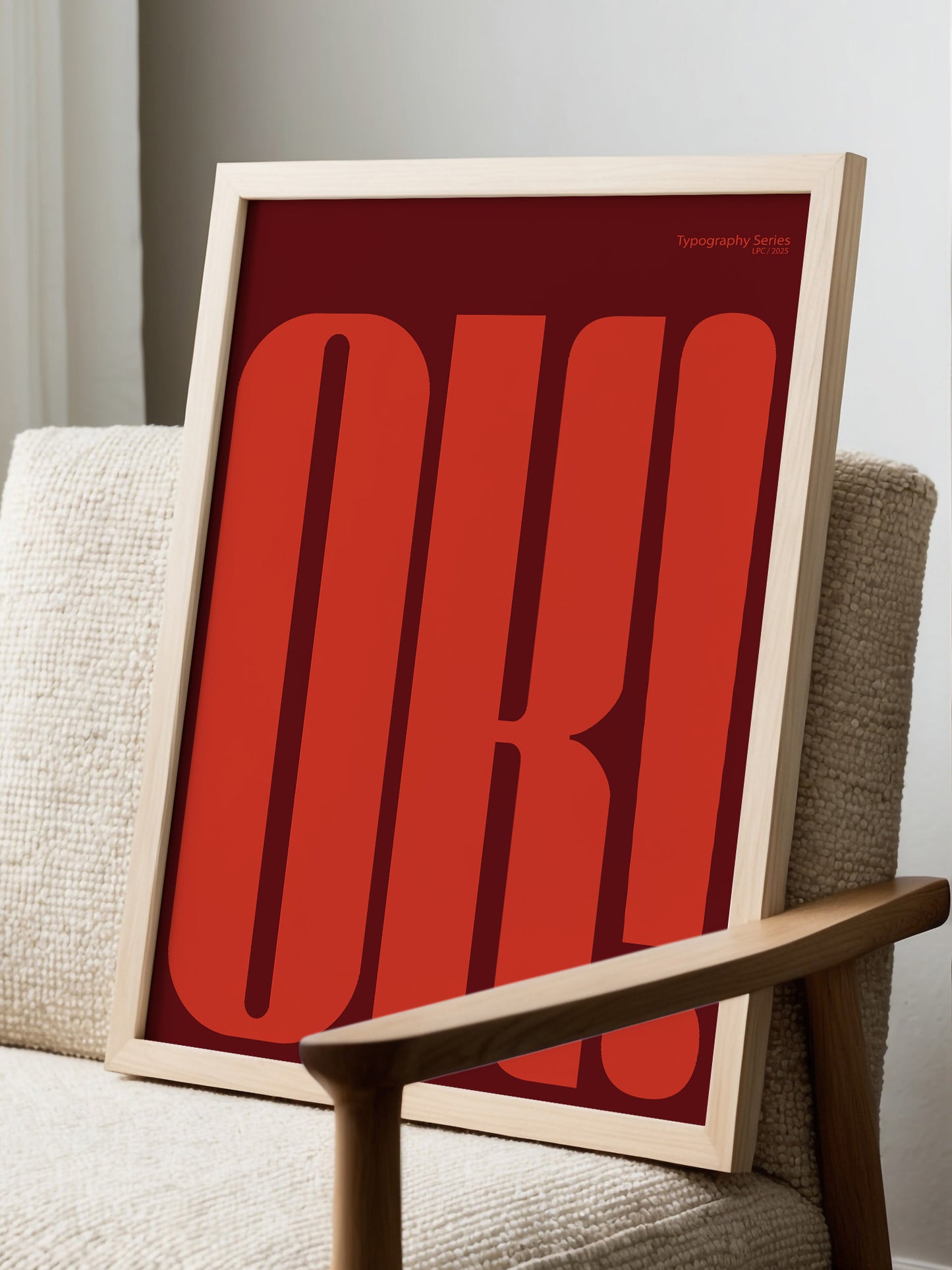OK Bold Modern Typography Poster