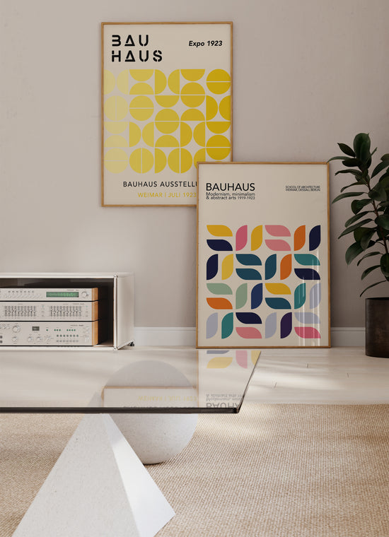 Multicolour Bauhaus Poster Set