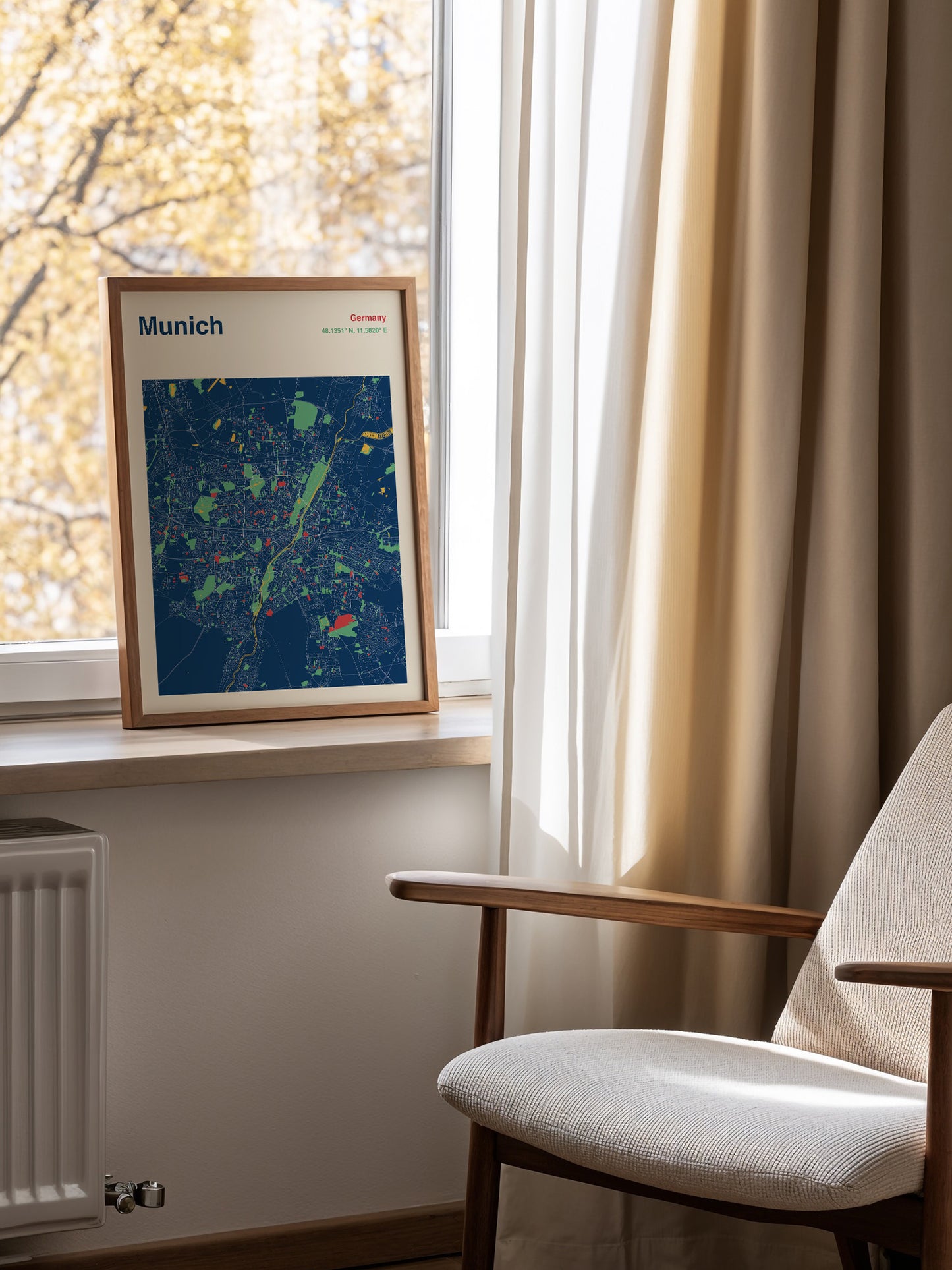 Munich City Map Print