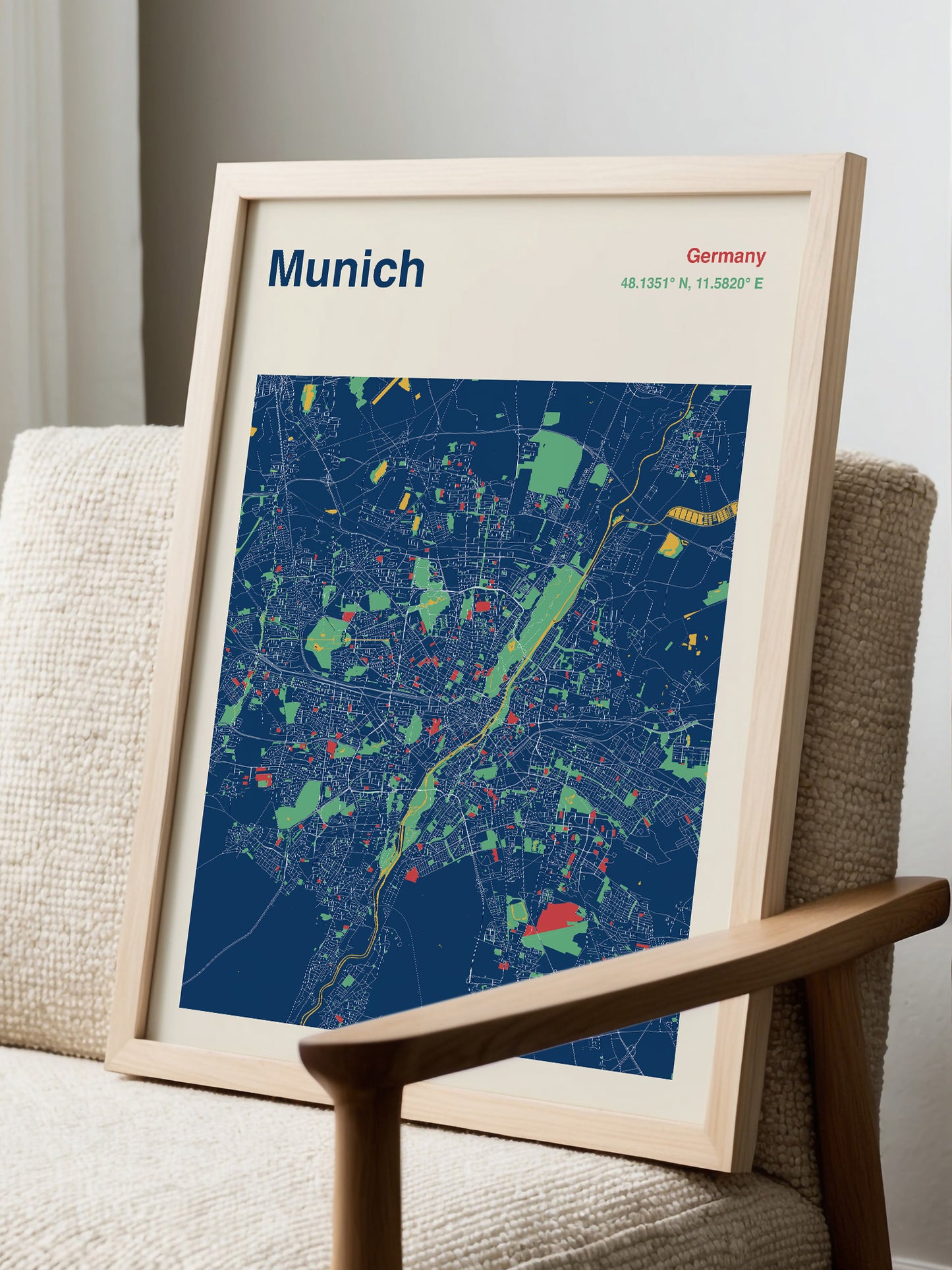 Munich City Map Print
