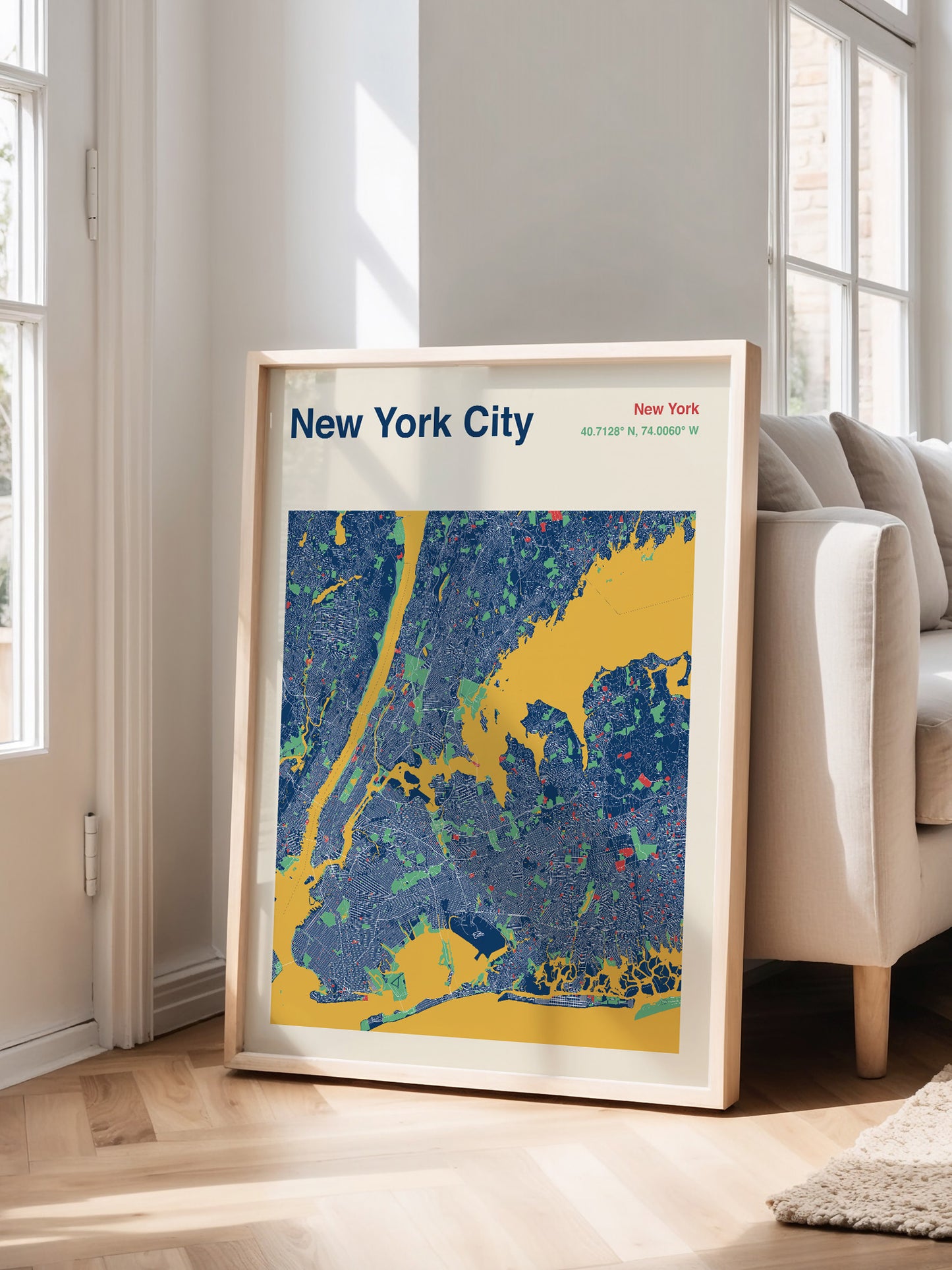 New York City Map Print