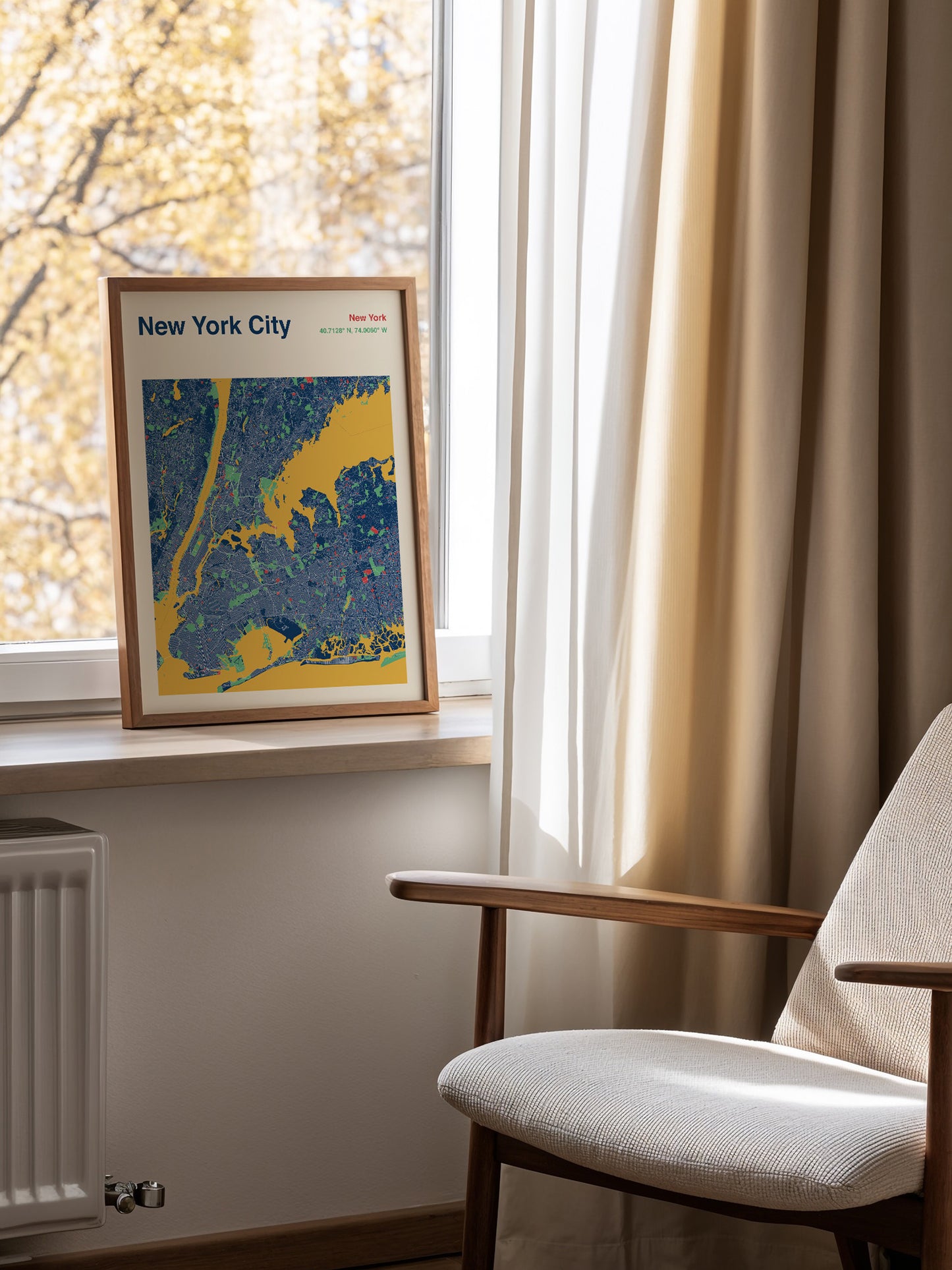 New York City Map Print