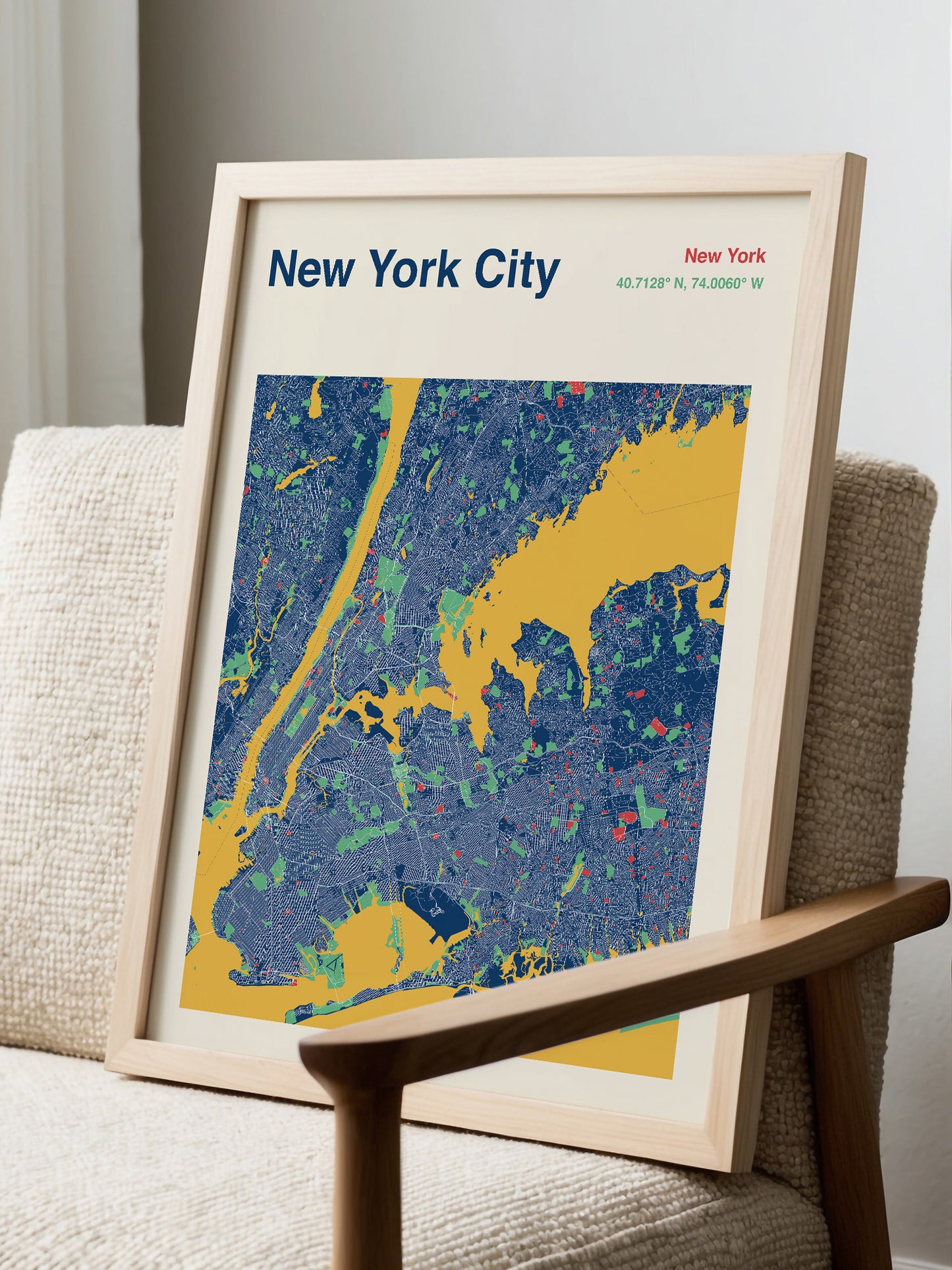 New York City Map Print