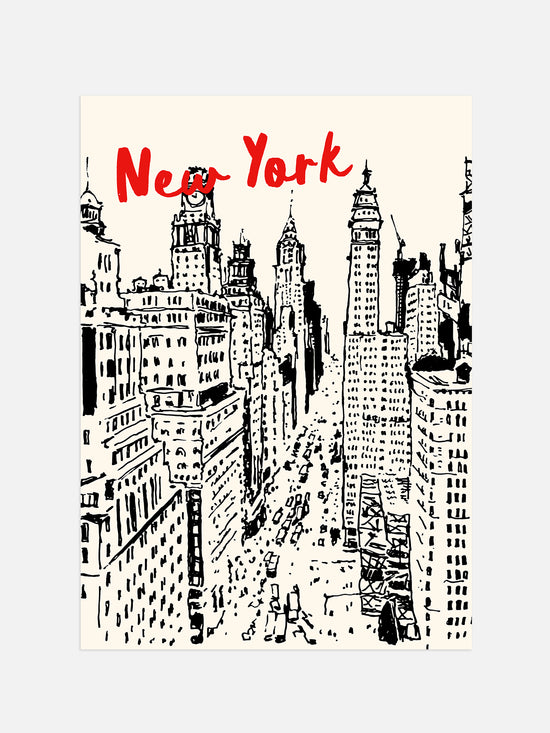 Trendy New York Poster