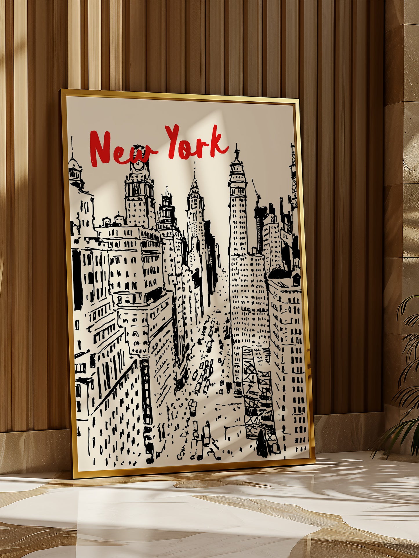 Trendy New York Poster