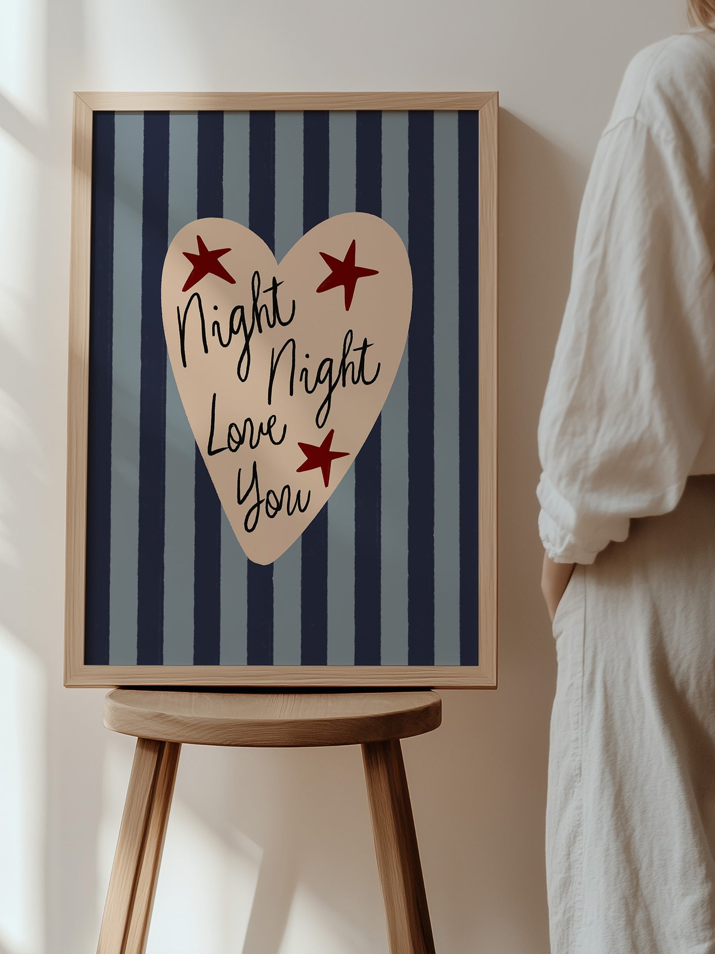 Retro Night Night Wall Art | Download