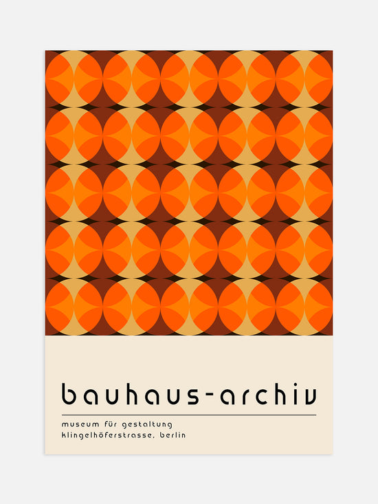Orange Bauhaus Exhibition Poster
