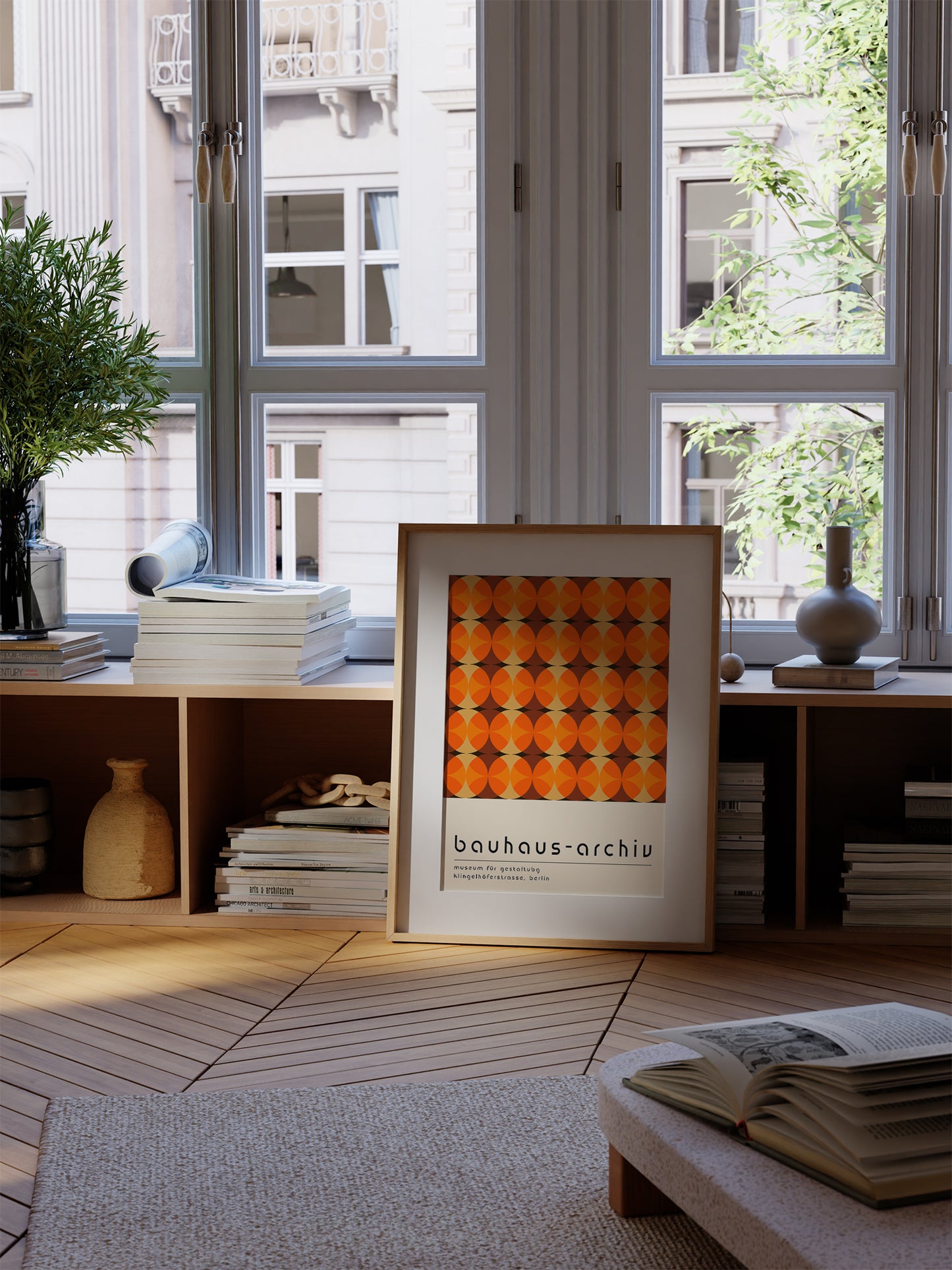 Orange Bauhaus Exhibition Poster