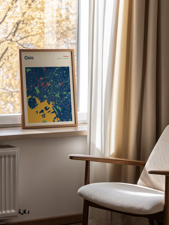 Oslo City Map Print