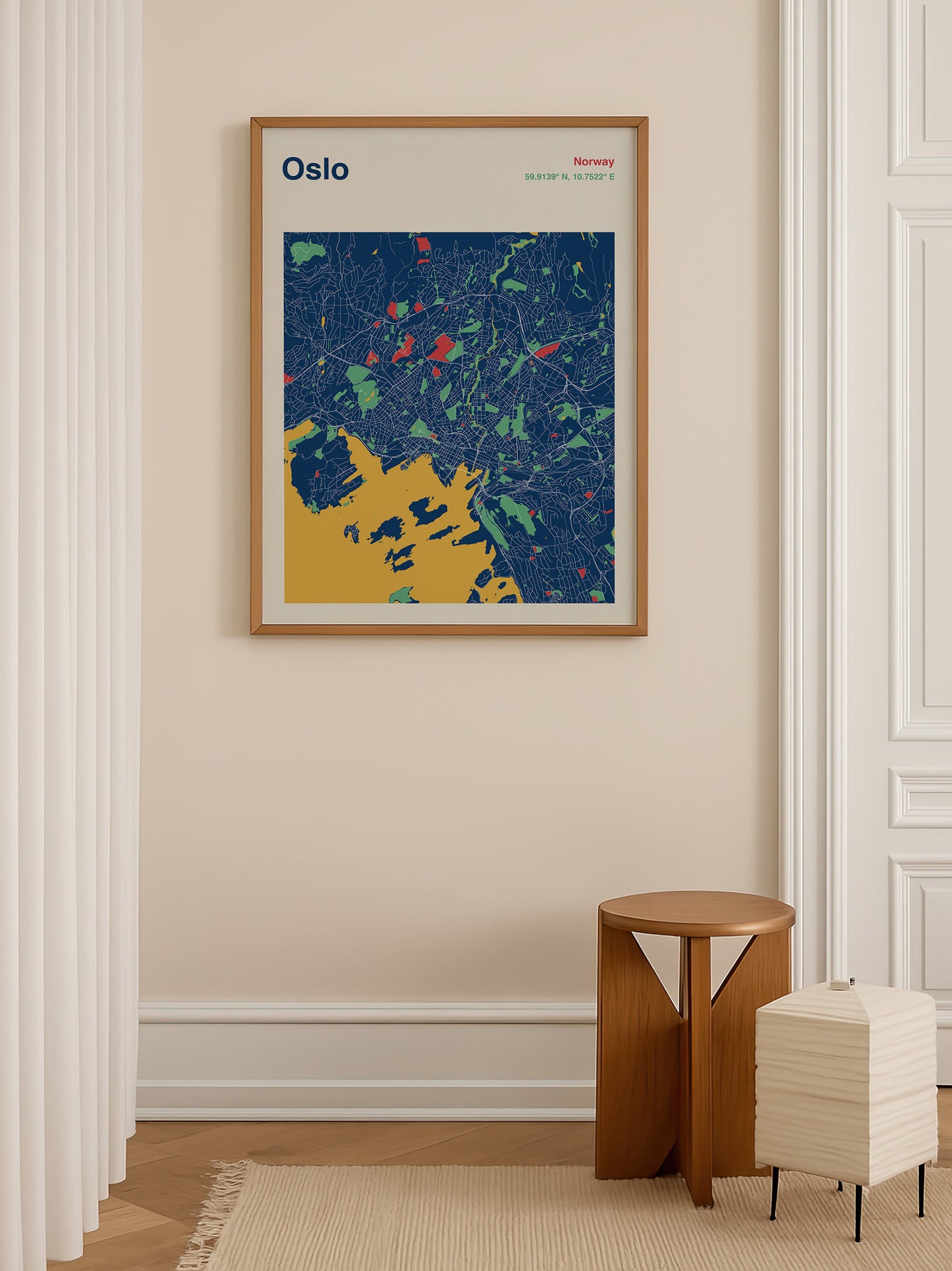 Oslo City Map Print