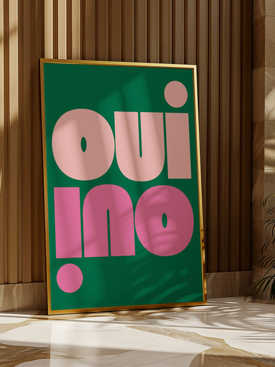Oui Oui Print | Green
