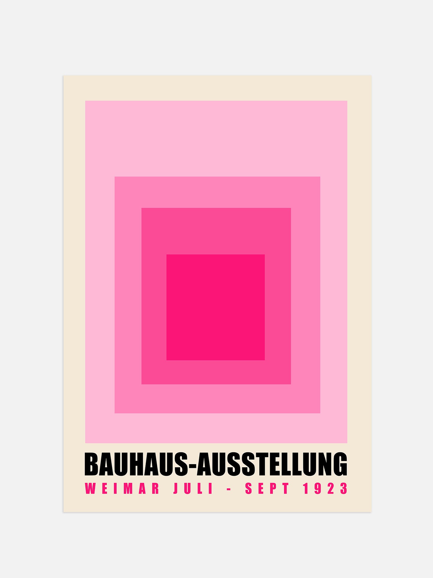 Pink Bauhaus Exhibition Print | Digital Download