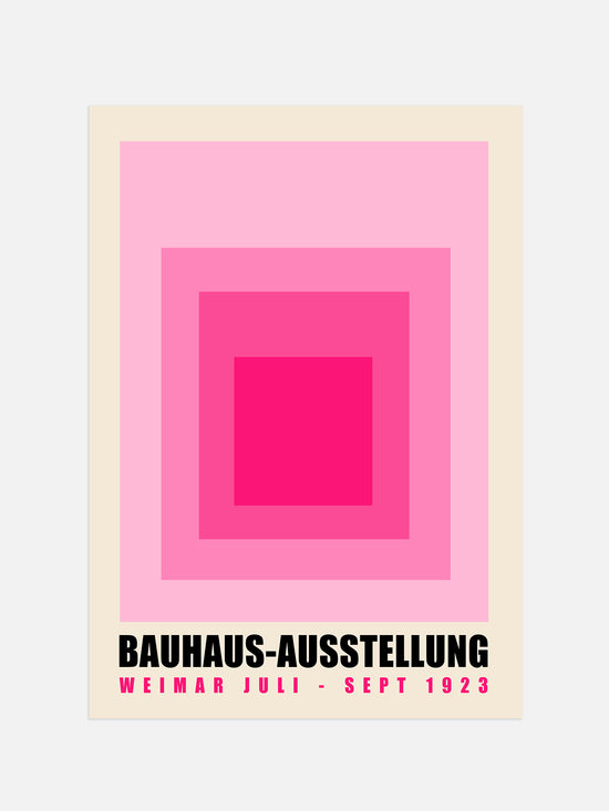 Pink Bauhaus Exhibition Print | Digital Download