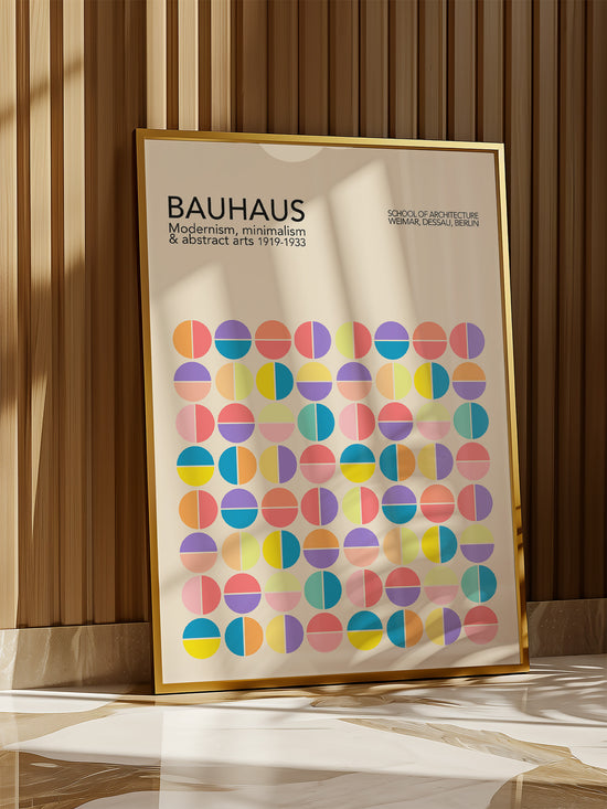 Pastel Bauhaus Poster | Digital Download