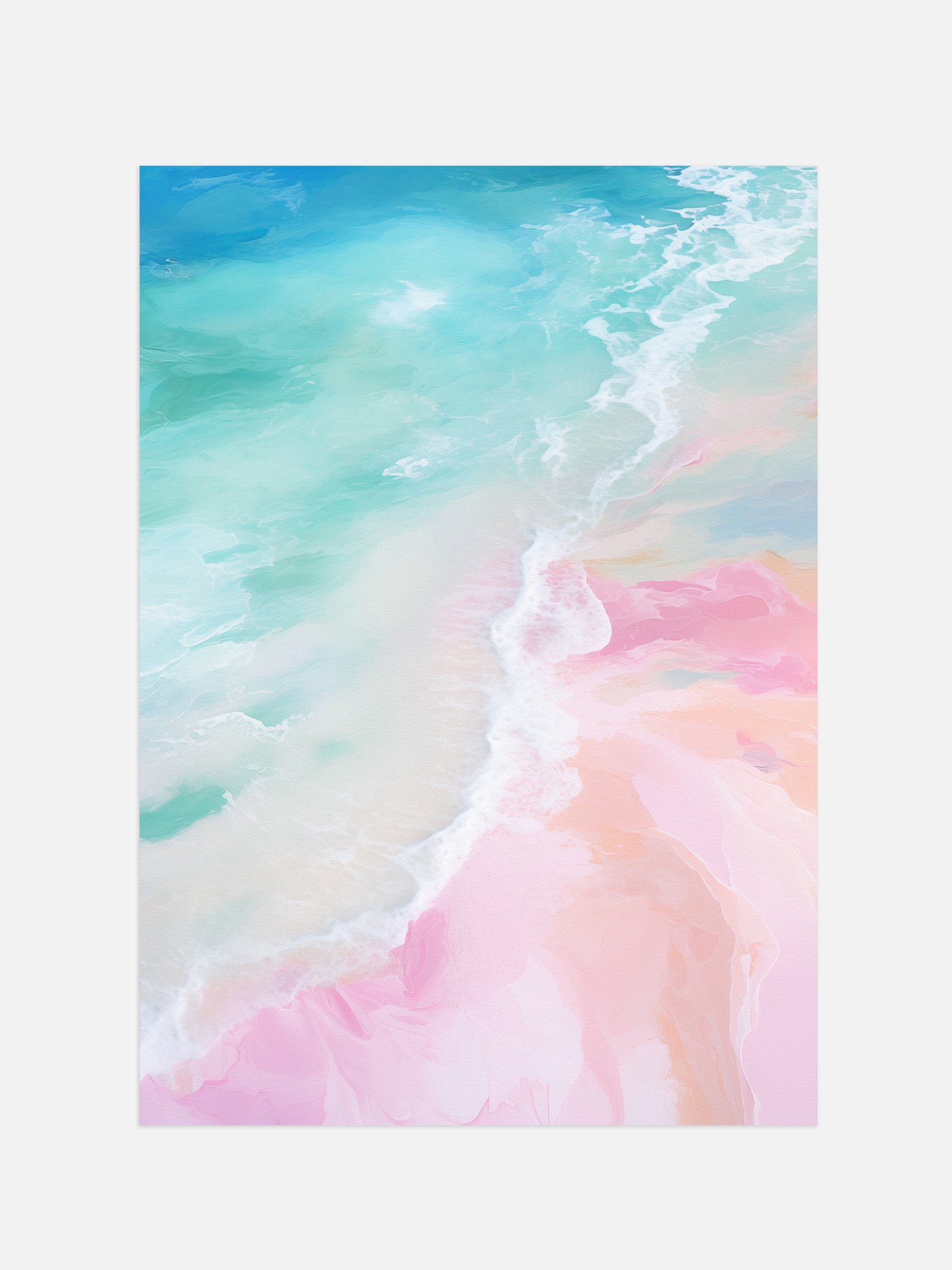 Pastel Beach Painting | Digital Download