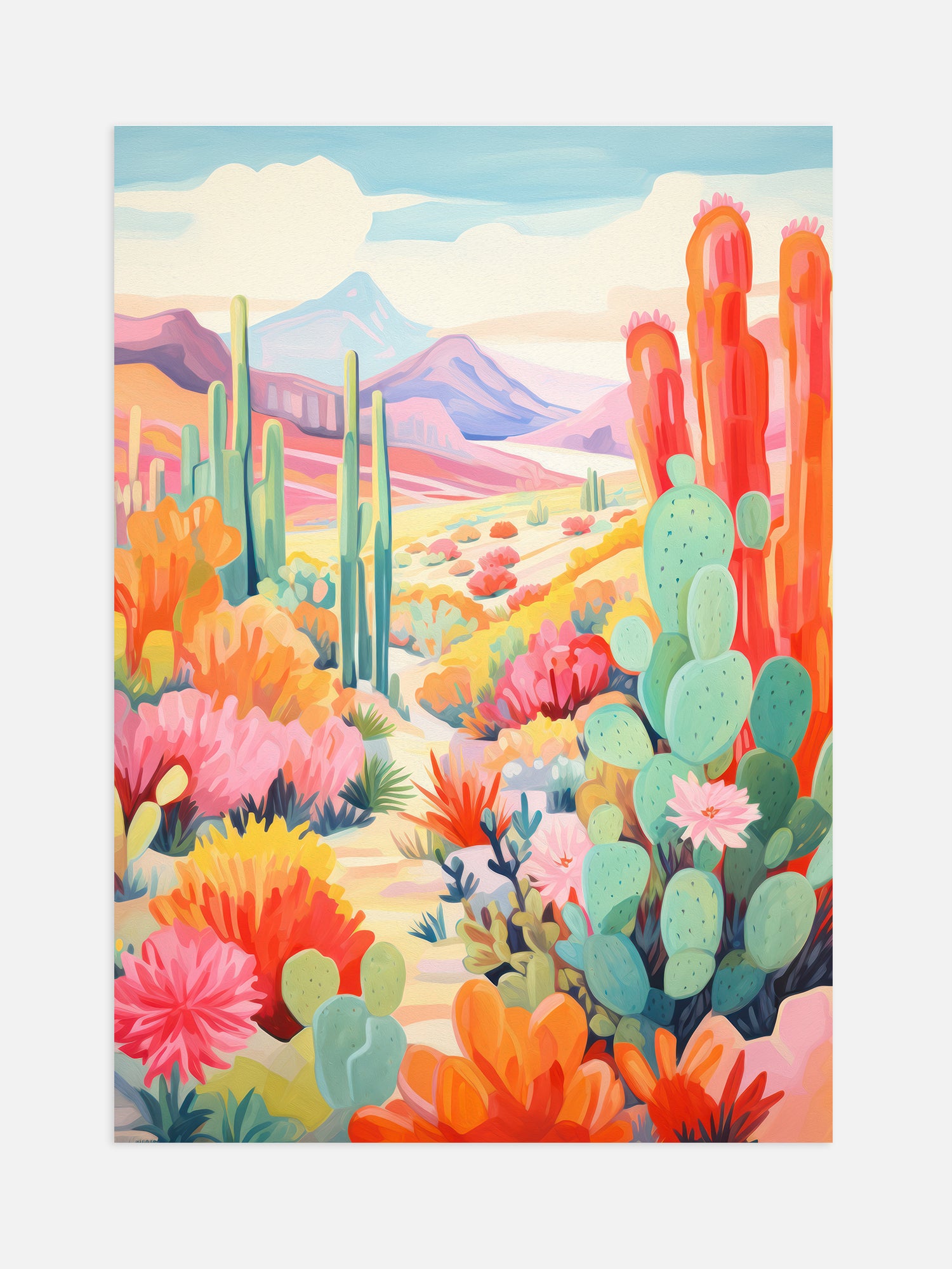 Pastel Desert Art Print – Luxe Poster Co