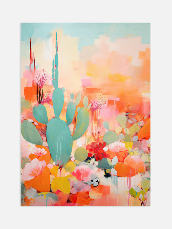Pastel Arizona Desert Art Print