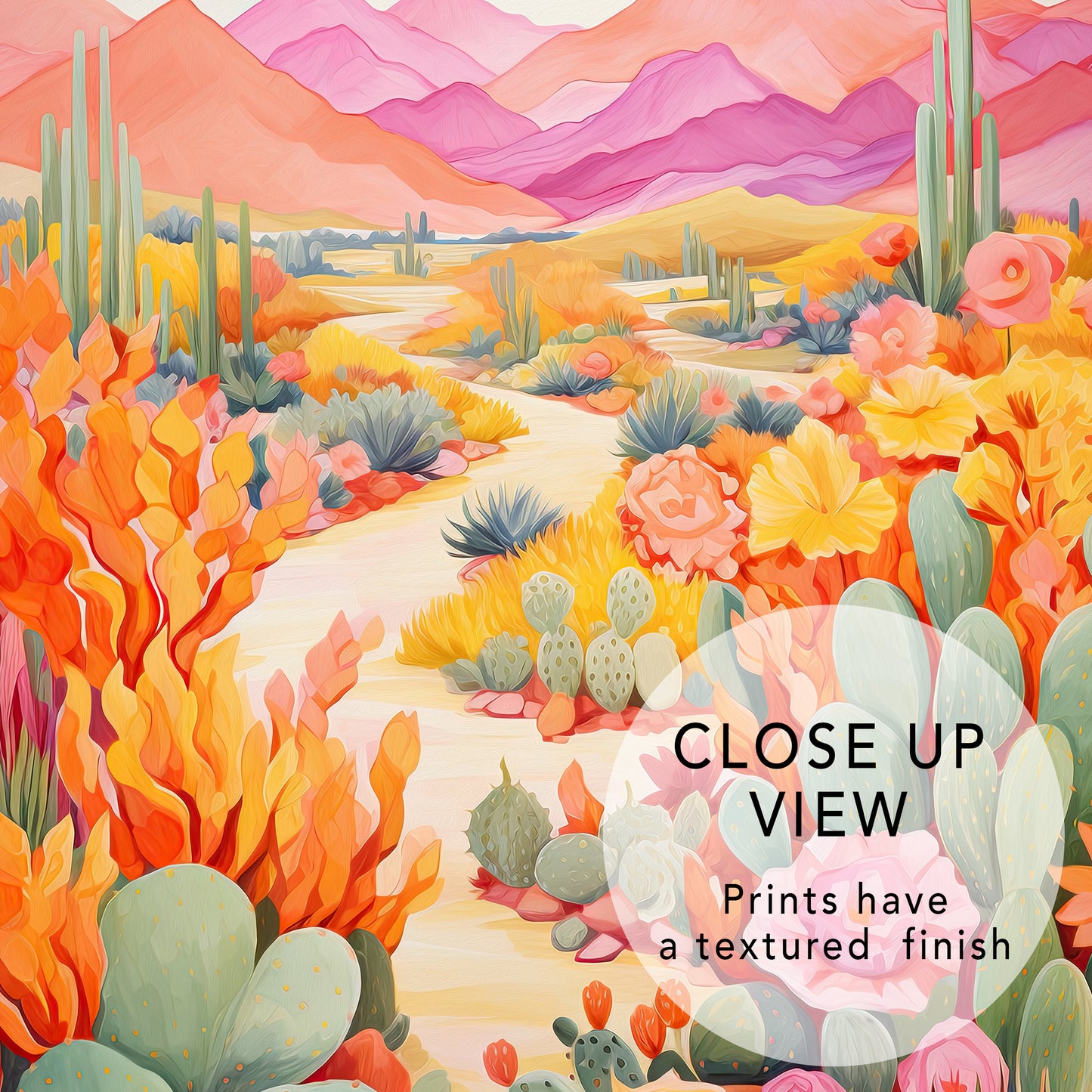 Pastel Desert Poster