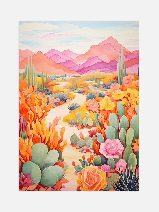 Pastel Desert Poster