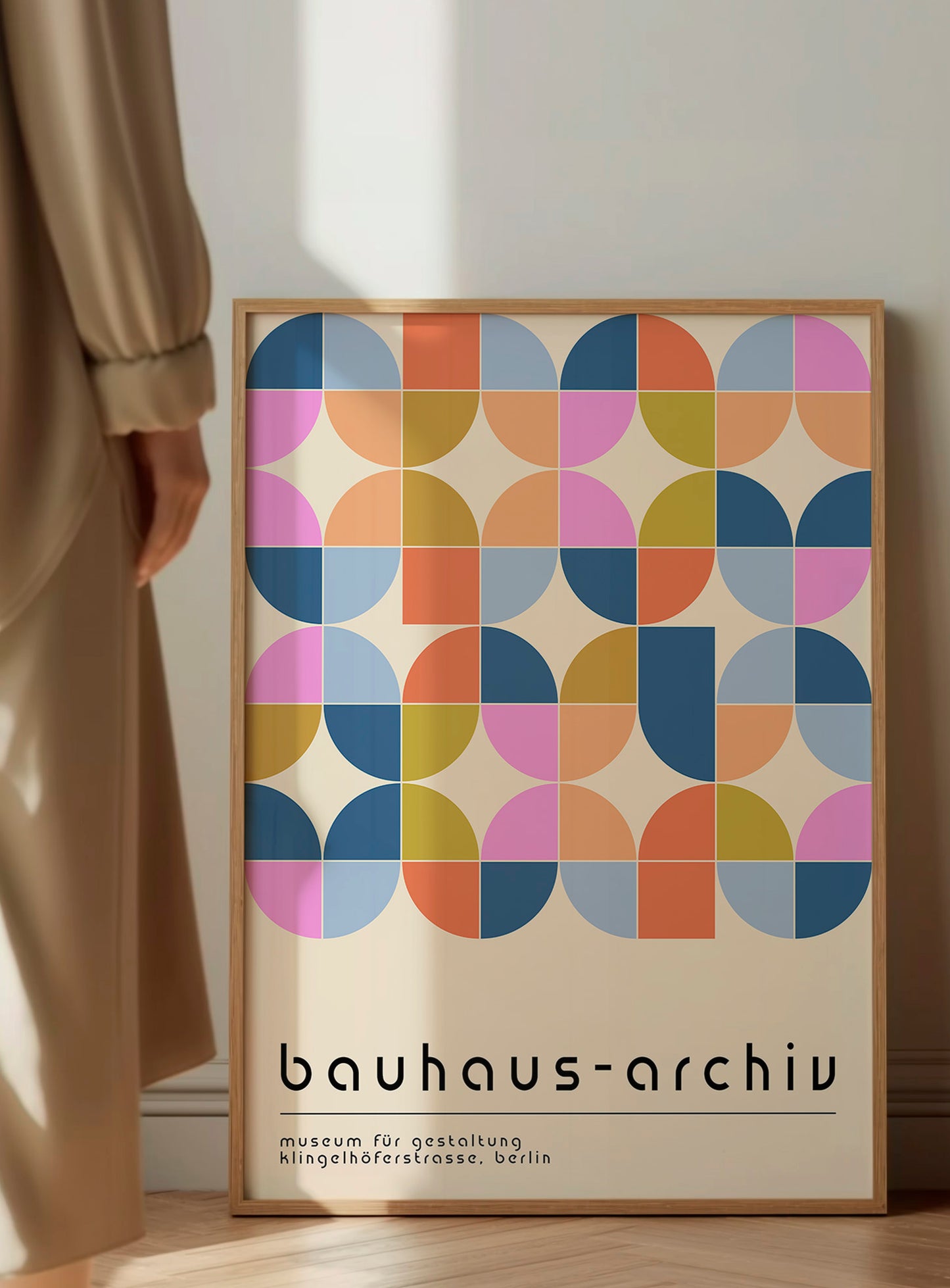 Pastel Bauhaus Geometric Poster