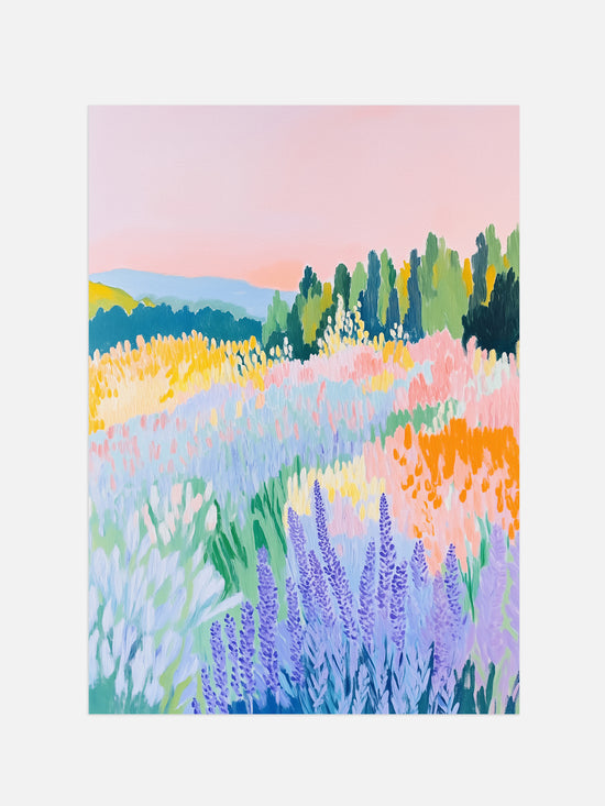 Pastel Wildflowers Painting | Digital Download