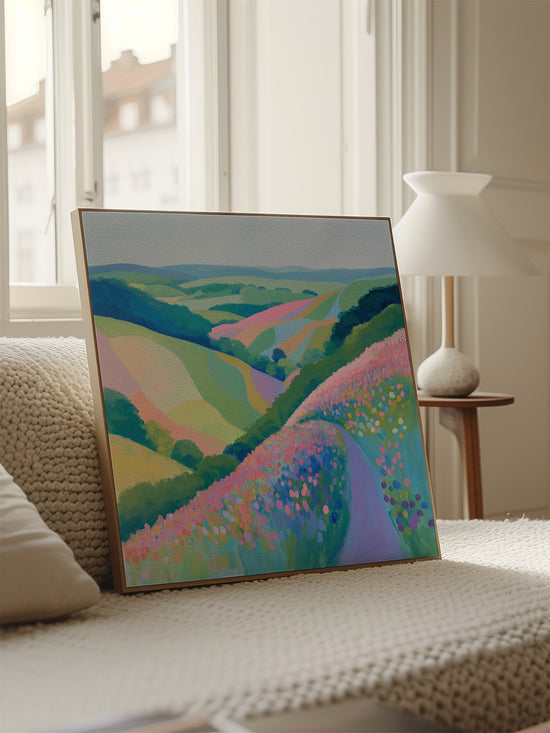 Pastel Meadow Painting | Digital Download