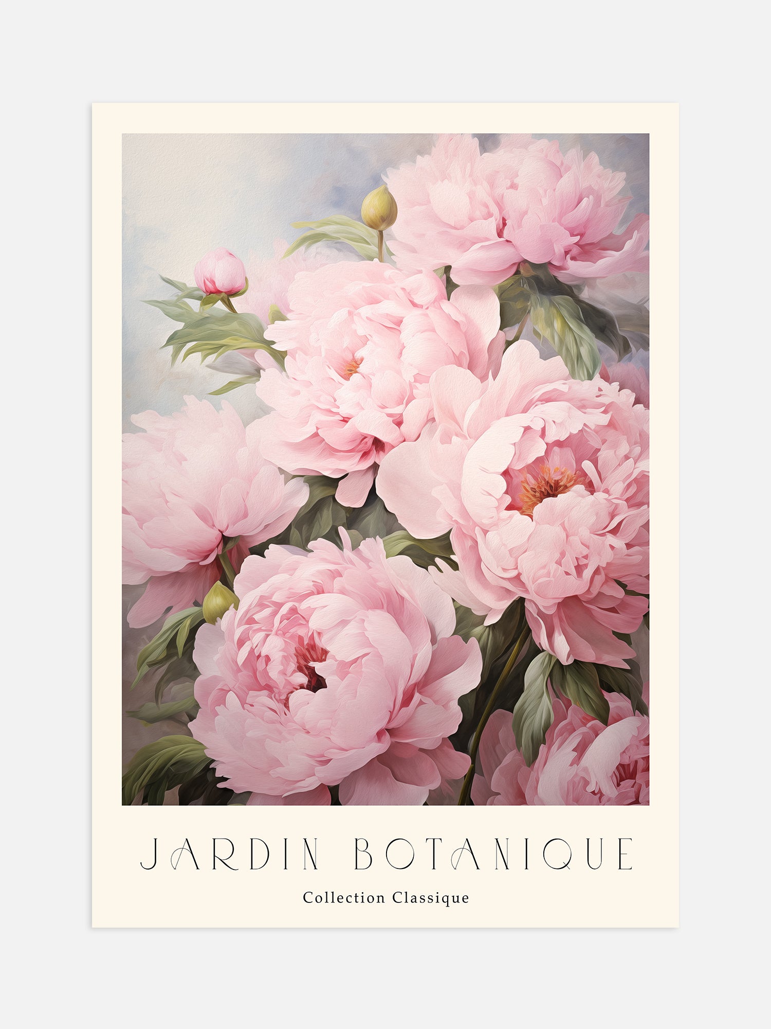 Pastel Pink Peonies Art Print – Luxe Poster Co
