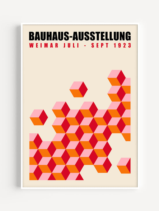 Bauhaus Cubes Poster