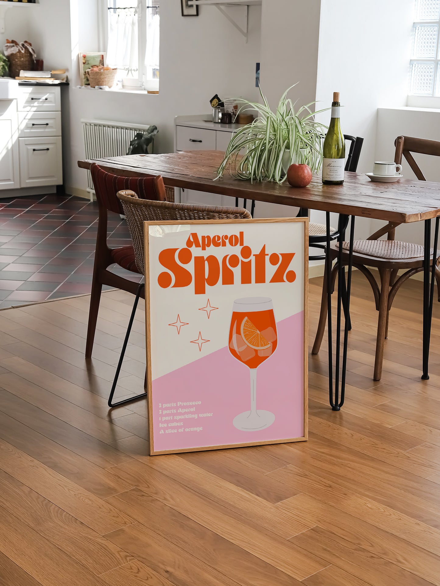 Pastel Aperol Spritz Poster