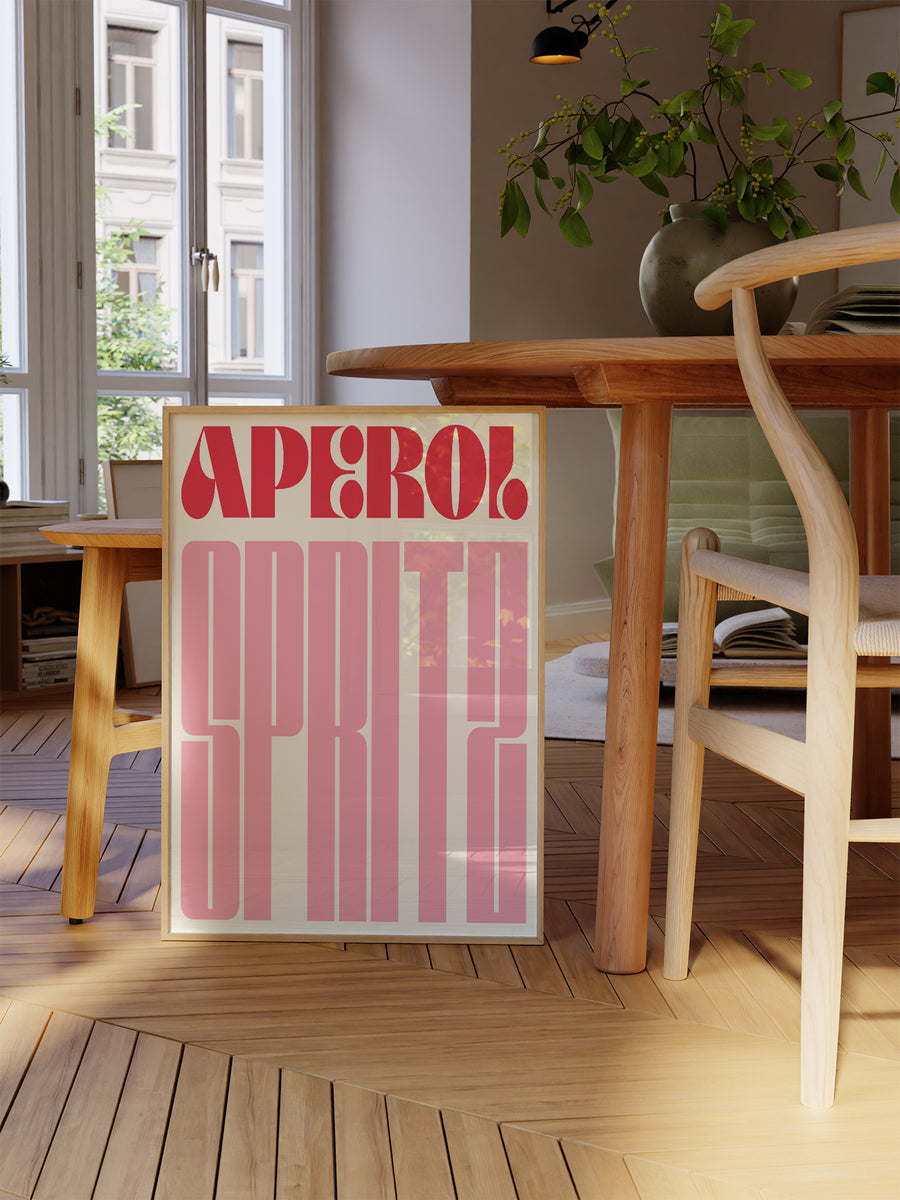 set of 3 prints | digital download – luxe poster co... Aperol Spritz Typography Poster – Luxe Poster Co