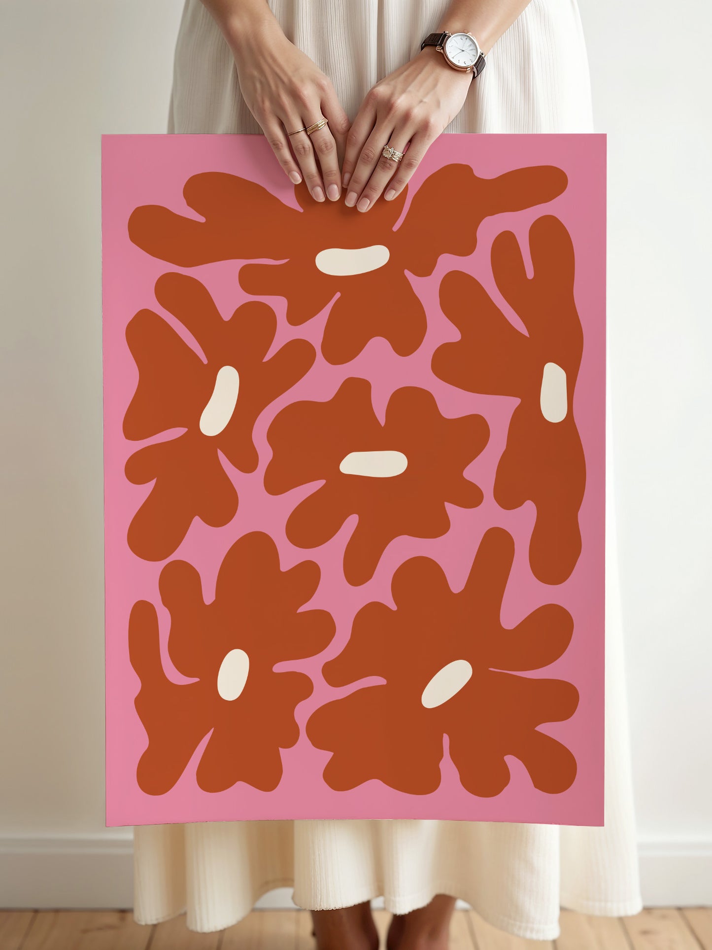 Retro 70s Flower Art Print