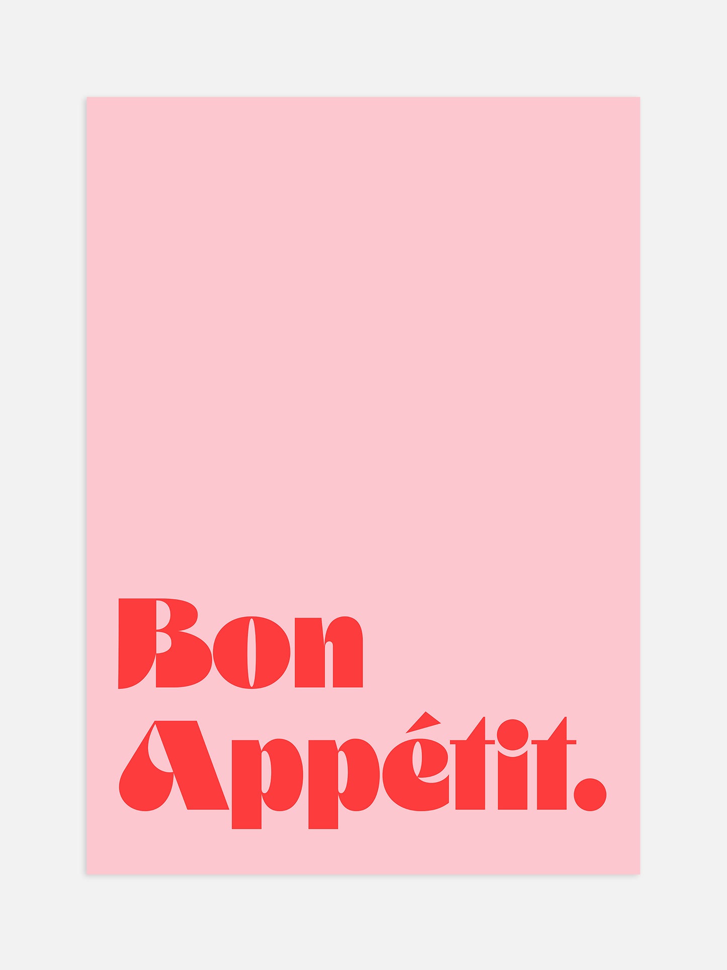 Pink Bon Appetit Poster