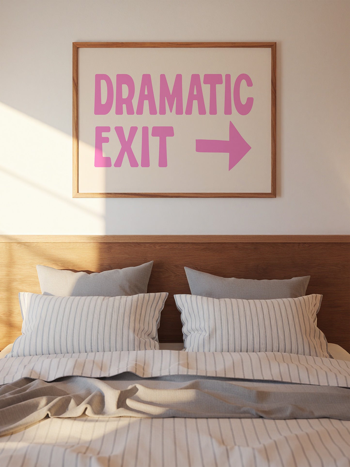 Dramatic Exit Horizontal Poster | Pink