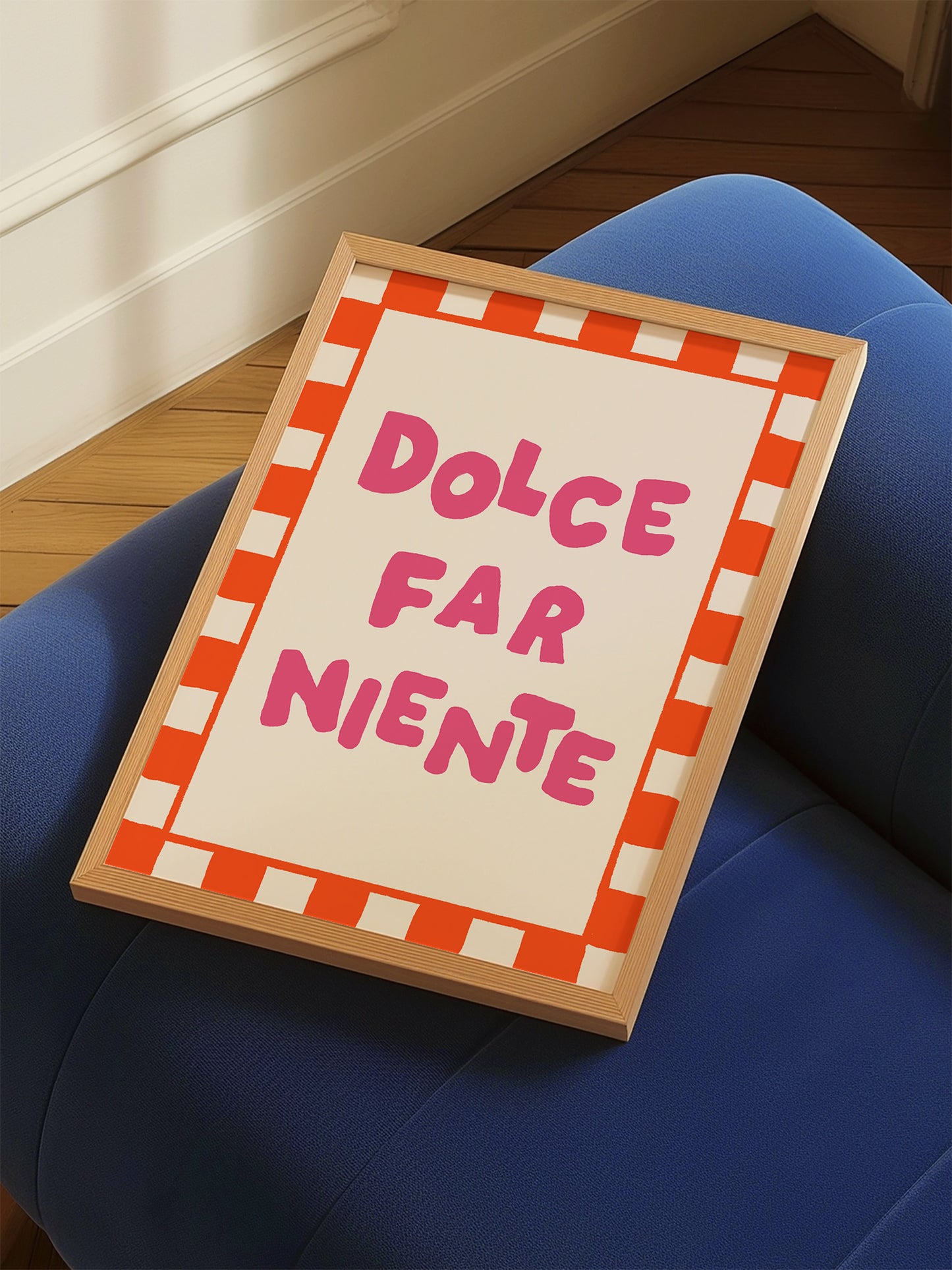 Pink Dolce Far Niente Italian Print