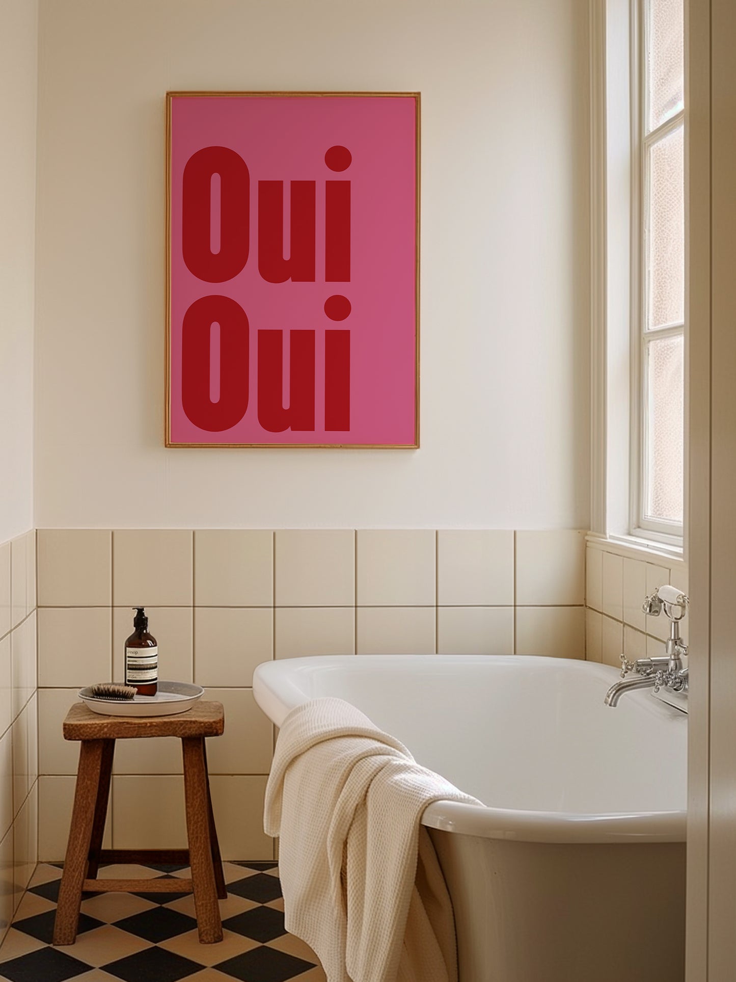 Oui Oui Print - Pink