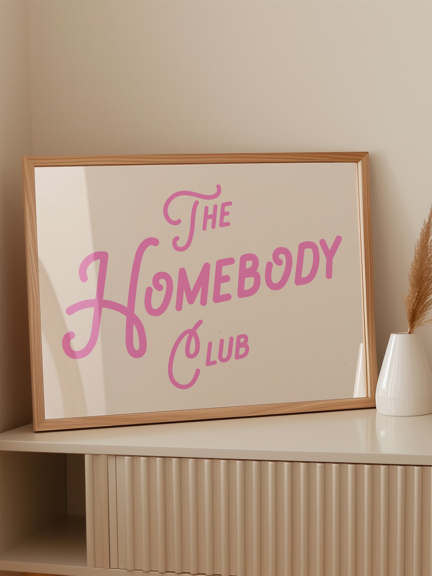 The Homebody Club Retro Print | Pink
