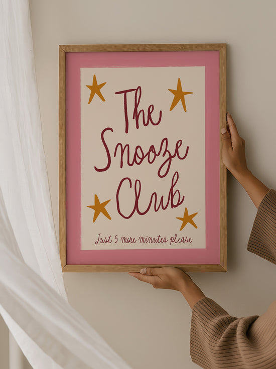 The Snooze Club Bedroom Print