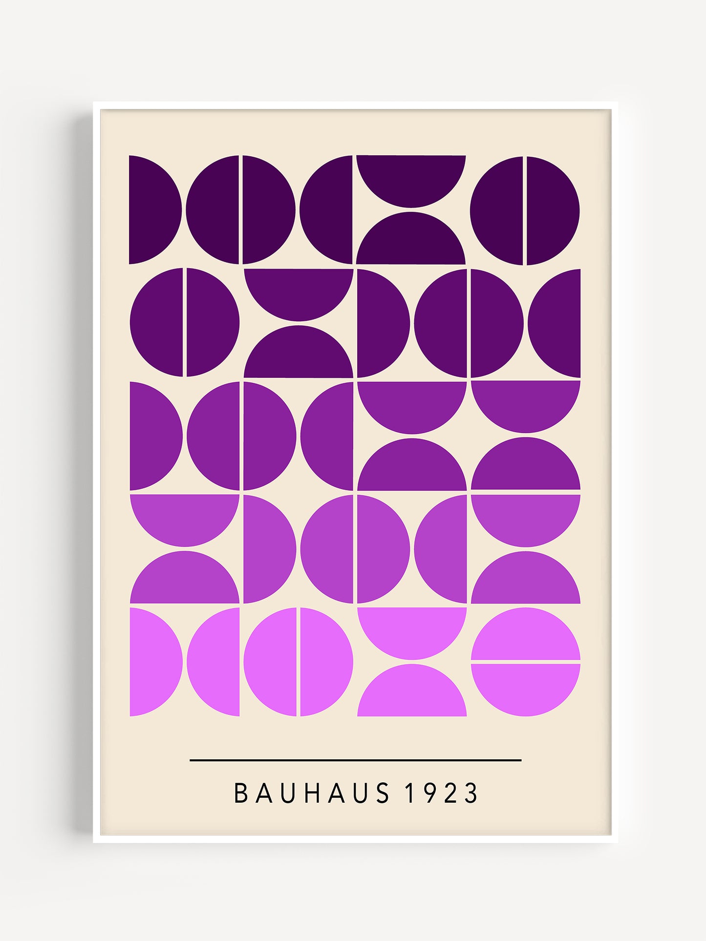 Purple Bauhaus Poster