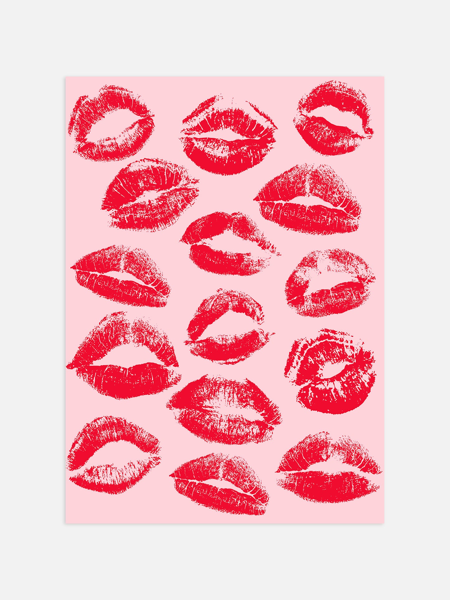 Red And Pink Kisses Print | Digital Download