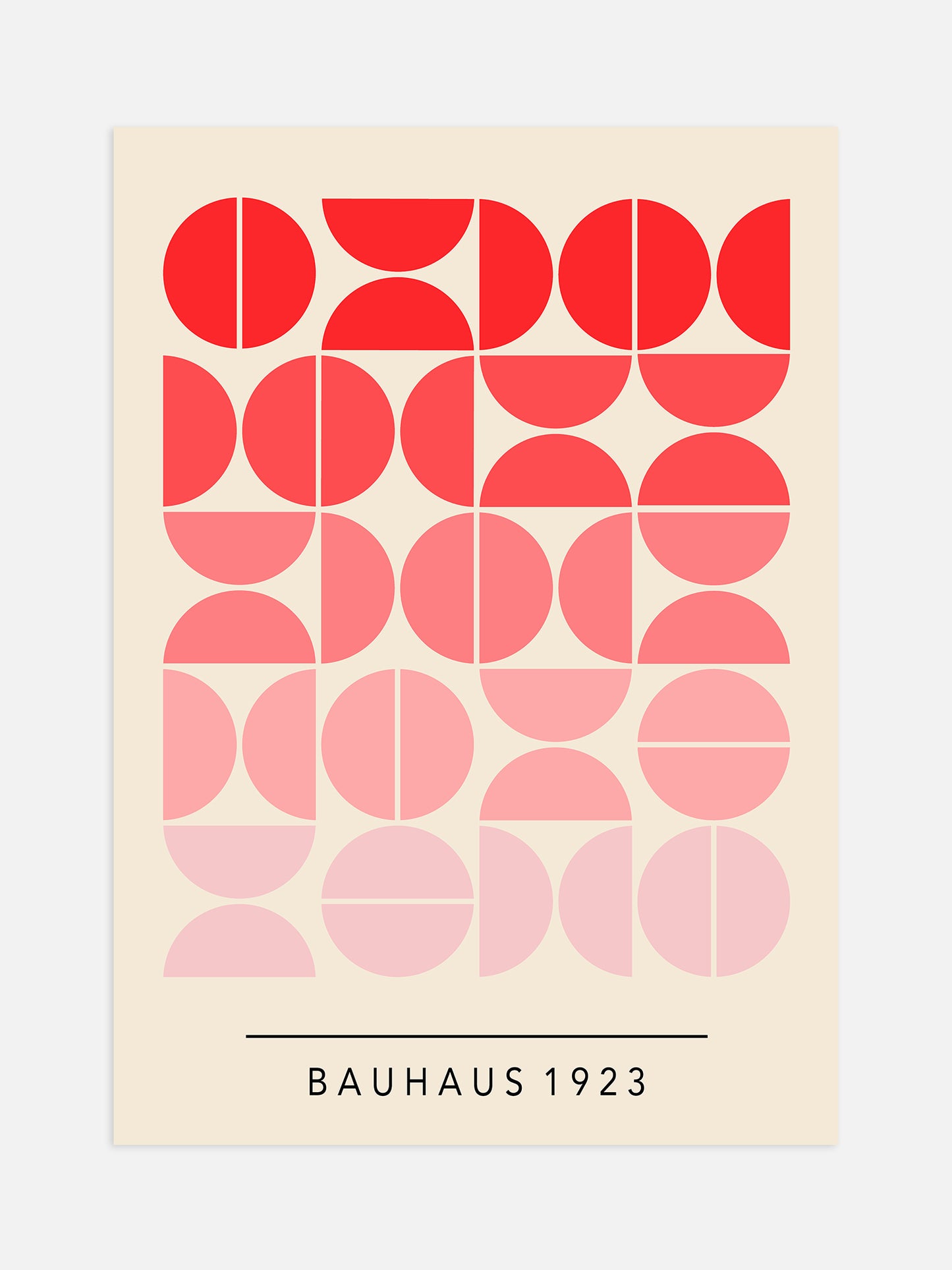 Red Gradient Bauhaus Poster