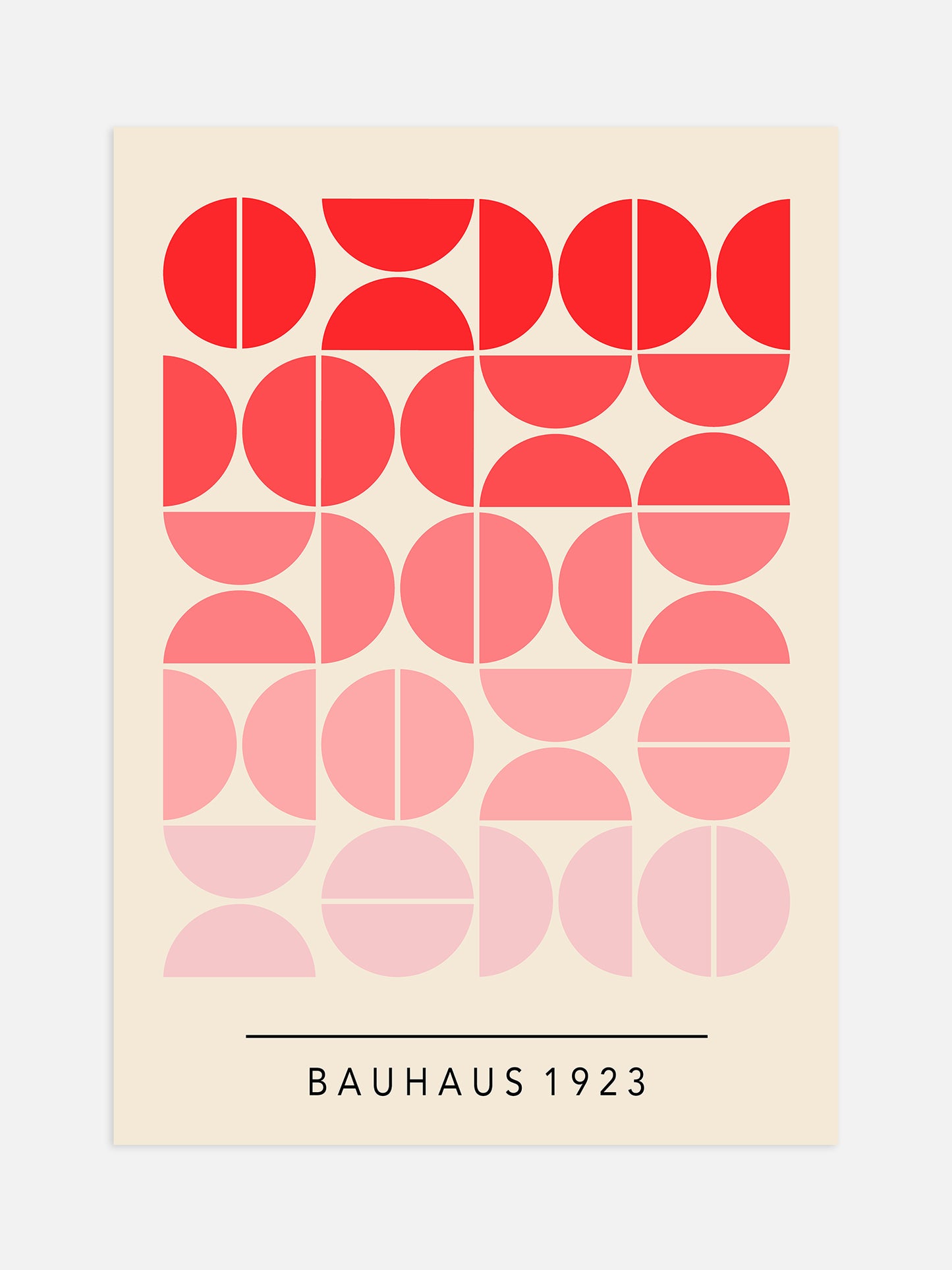 set of 3 prints | digital download – luxe poster co... Red Gradient Bauhaus Poster – Luxe Poster Co