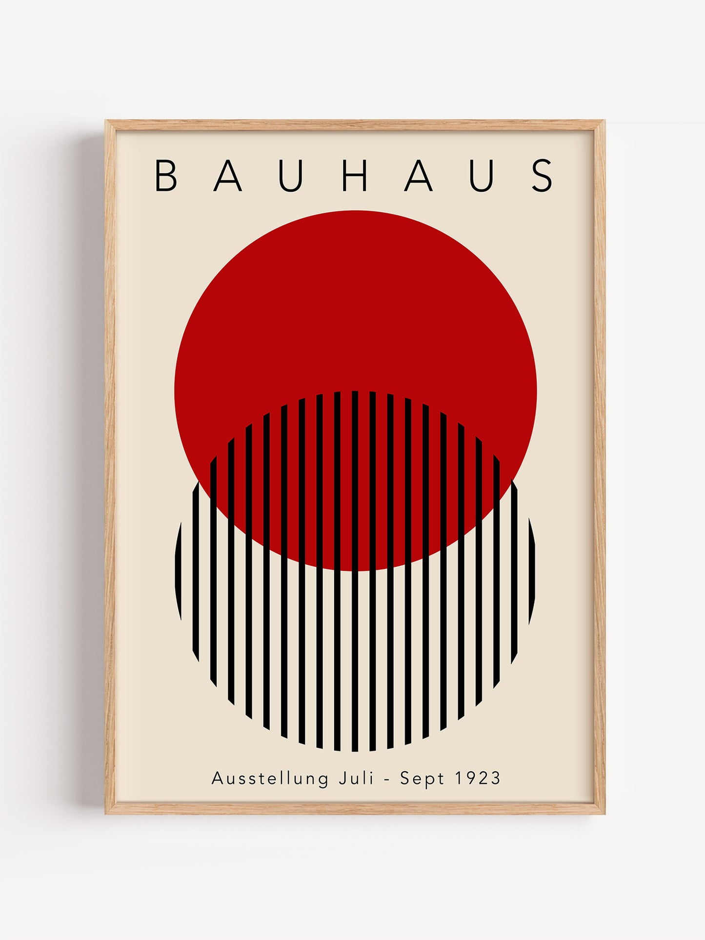 Red Bauhaus Wall Art Poster