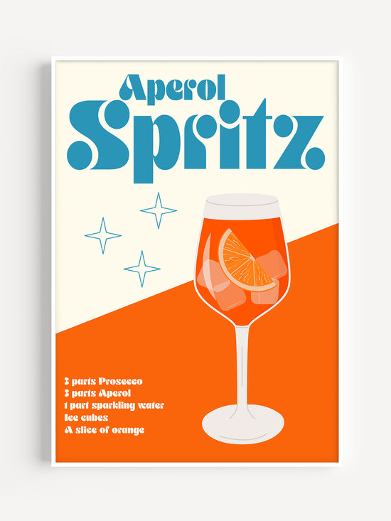 Retro Aperol Spritz Poster