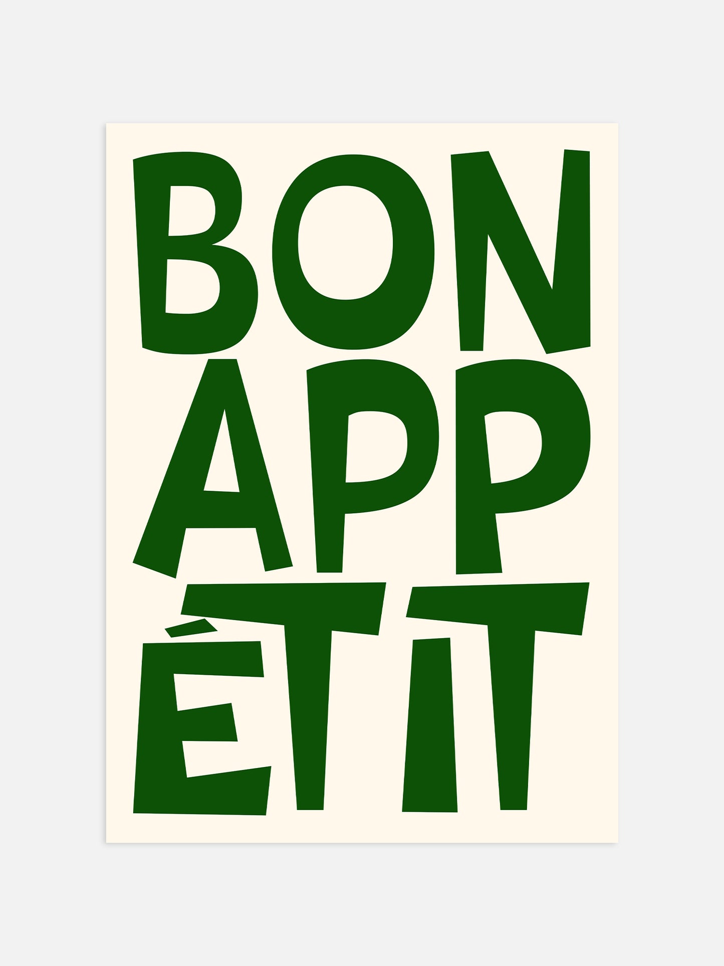 Bon Appetit Print - Black